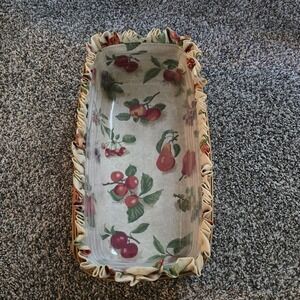 LONGABERGER 2001 Bread Basket Fruit Medley Liner Plastic‎ Protector